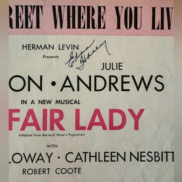 VINTAGE “On the Street Where You Live” Sheet Music Piano & Voice | My Fair Lady - Picture 3 of 9